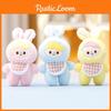 Rabbit Bib Key Chain Cartoon Toy Backpack Pendant Decoration Plush Cute Doll