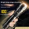 Powerful Led Flashlight Super Bright Digital Display Extendable Zoomable Portable Rechargeable Flashlight Emergency Spotlights