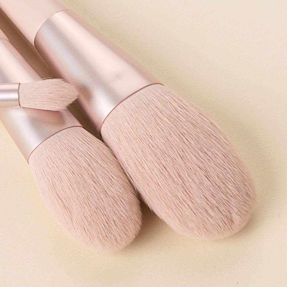 Набор кистей для макияжа 11 шт. с сумкой для хранения, розовый, кисть с мягкой щетиной, кисть для тональной основы, для женщин