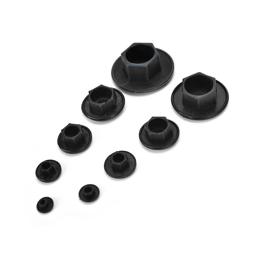 New 20PCS Black Hex Socket Allen Bolt Screw Nut Hexagon Head Cover Cap Protector Fasteners Screws Covers Caps M5-24