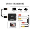 Goalfish HDMI RCA Преобразователь HDMI в RCA Преобразователь HDMI в AV Композитный преобразователь HDMI в RCA USB с возможностью аудиовыхода 1080P