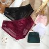 Women's Sexy Lace Panties Underwear Solid Low Waist Lingerie Underwear Female Lace Hollow Transparent Briefs Underspans