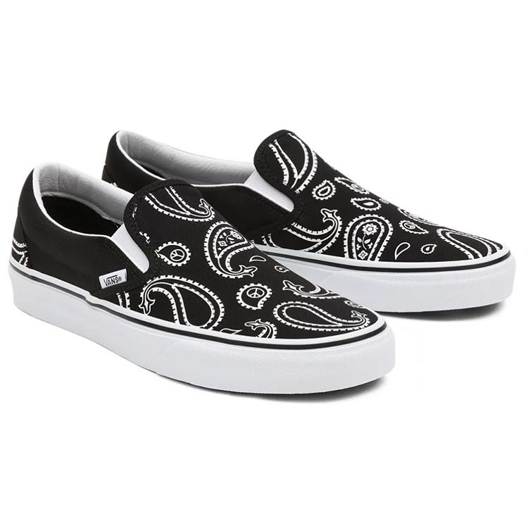 Vans Classic Slip-On Peace Paisley - Black Unisex Sneakers True-White VN0A5JMHB0E