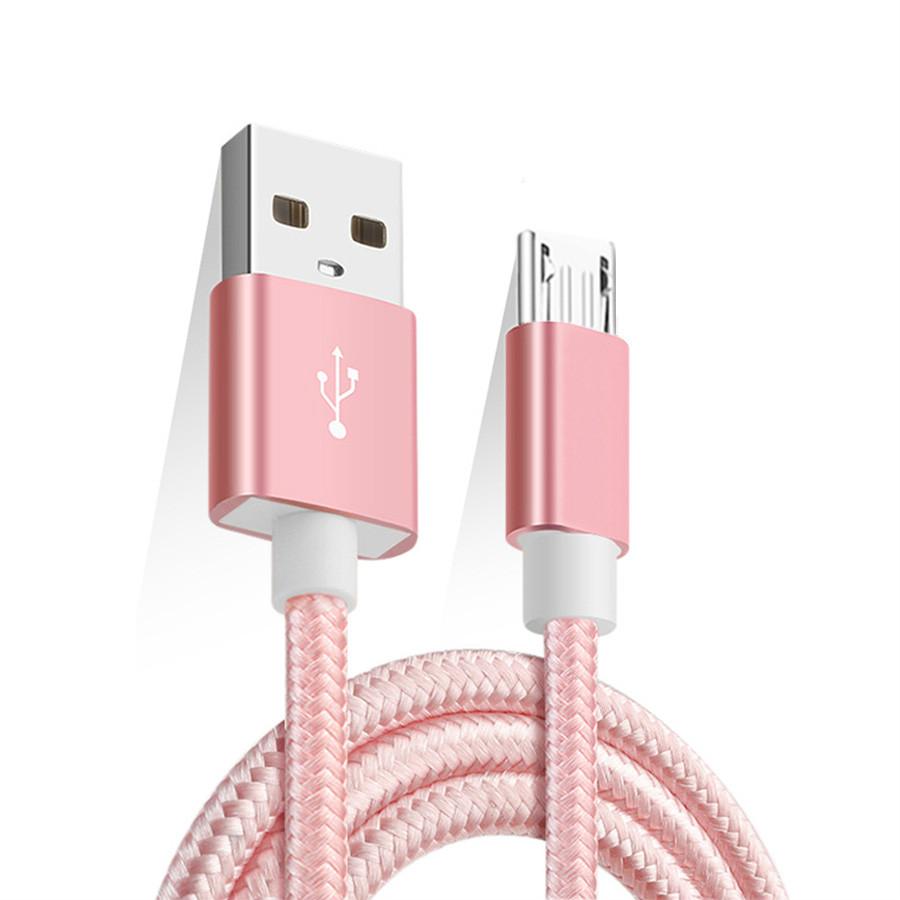 Кабель Micro USB, нейлоновая оплетка, быстрое зарядное устройство для передачи данных, USB-шнур для Samsung, Xiaomi, Redmi, Huawei, LG, Microusb, Android, телефонные кабели