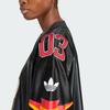 adidas Оригинальная свободная футболка с V-образным вырезом и коротким рукавом, женская футболка, черный цвет JX9217