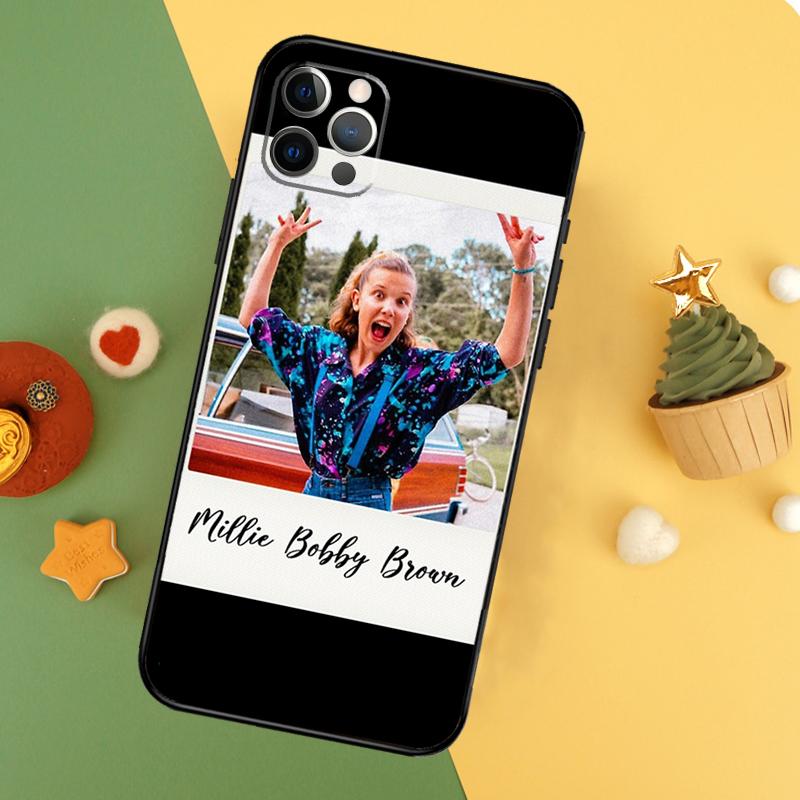 Чехол Millie Bobby Brown для iPhone 11 12 13 14 16 15 Pro Max Mini XS Max X XR SE2 7 8 14 16 15 Plus