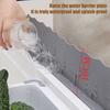 Sink Splash Guard with Suction Cups Vegetable Washing Water Splash Protector Kitchen