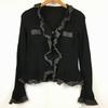 LEs LALIQUE Unused Tag Cardigan Black Size 9R(USED)