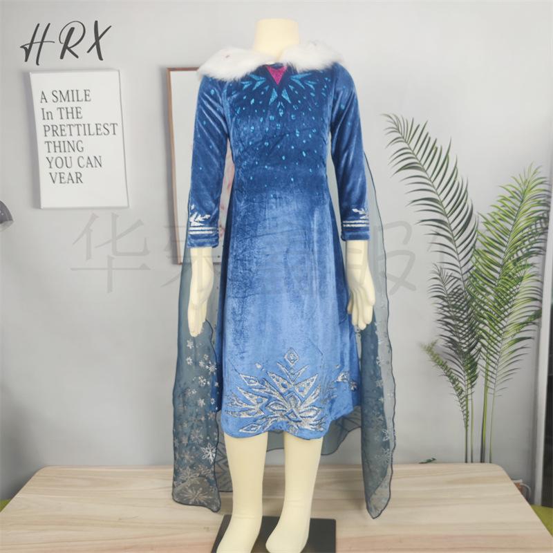 Frozen Princess Elsa Children's Cosplay Costume - Ice Queen Winter Dress Outfit