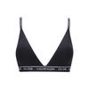 Solid Logo Triangle Cup Bra Women Underwear Black QF5730-001