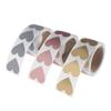 300Pcs/Roll Heart Scratch Off Stickers Labels Scratch Sticker Label Stationery Diy Handmade Game Sticker Self-Adhesive Stickers