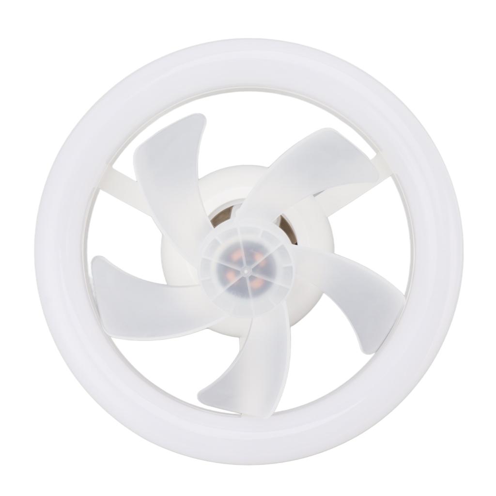 Ceiling Fan Light 360 Degree Rotate Dimmable E27 Adjustable LED Lamp 5 Blade 48W with Remote Control for Garage 85‑265V