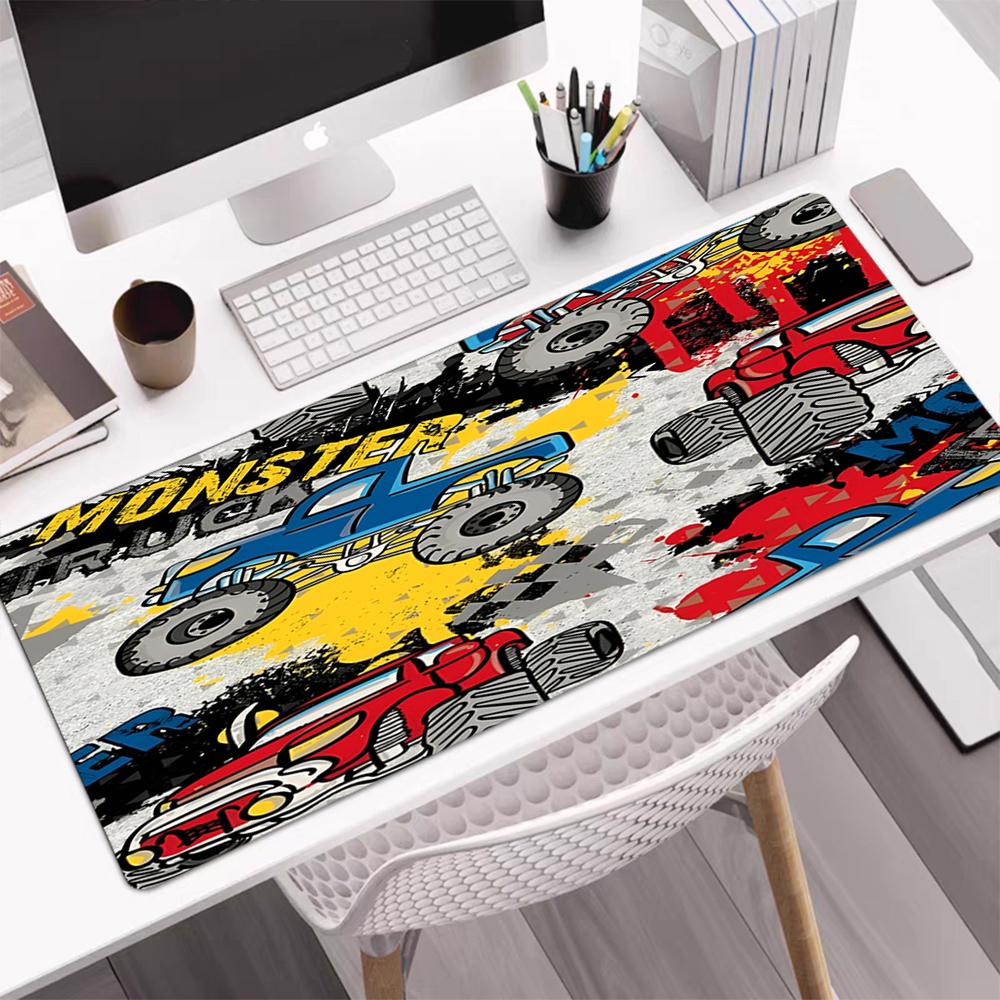 Truck Theme Mouse Pad, Non Slip Rubber Base, Multifunctional Office & Home Decor, Perfect for Workspace Personalization.
