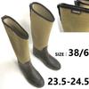 HUNTER длинные резиновые дождевые сапоги 38 6 23.5-24.5 женские хаки(ИСПОЛЬЗОВАЛ)
