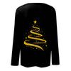 Long Sleeve Shirts For Women Cute Christmas Day Print Graphic Tees Blouses Casual Plus Size Basic Tops Pullover