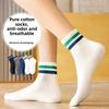 5 Pairs of Men's Spring and Autumn Pure Cotton Deodorant Breathable Youth Tube Socks
