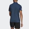 Adidas Клубные 3-полосные теннисные повседневные мужские рубашки-поло с короткими рукавами, темно-синие GL5458