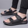 Лето новые модные универсальные пляжные шлепанцы для улицы для мужчин двойного назначения нескользящие износостойкие сандалии дышащие шлепанцы