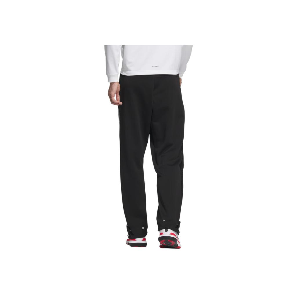 Adidas Basketball FW24 Comfortable Soft Versatile Striped Retro Sports Long Pants Knitted Men Bottoms Black JL7584