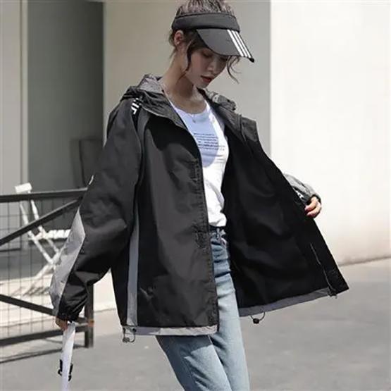 WTEMPO Женские водонепроницаемые куртки весна осень бутик ветровки с капюшоном мягкие удобные топы на молнии повседневные свободные пальто