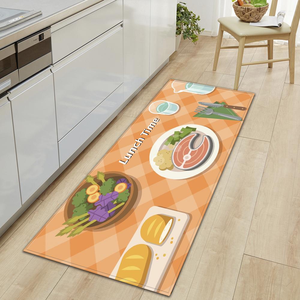 Кухонный ковер, коридор, крыльцо, дверной коврик для гостиной, детский коврик, нескользящий напольный коврик для двери ванной комнаты