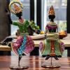 Exquisite Handcrafted Antique Dancer Figurines – Traditional Indian Folk Dance Showpieces for Elegant Home Decor and Cultural Gifts (Bharatnatyam)