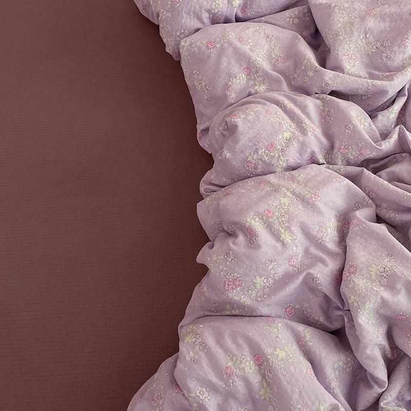 Двухслойный сетчатый пододеяльник для студентов Мягкий Прочный Комплект постельного белья Удобный Двуспальный размер Предметы первой необходимости для спальни