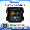 Android Car Radio для Honda Civic 2015-2020 Мультимедиа Стерео 9,7-дюймовый Вертикальный Экран Carplay Android Auto Интеллектуальный Экран GPS Стерео RDS
