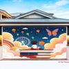Двумерный фон для детских чтений, приключений, фотосессий, для книжных и школьных мероприятий