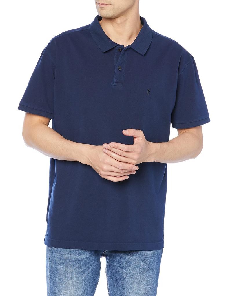 Поло Edwin с коротким рукавом, однотонное (Выцветший)