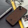 ANNYOJO For iPhone 15 Case Bump Proof PU Leather+PC+TPU Phone Cover