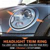 Для 2007-2015 R55 R56 R57 R58 R59 Mini Cooper Clubman Hatchback Roadster Кольцо-ободок накладка крышка фары 51137149905 51137149906