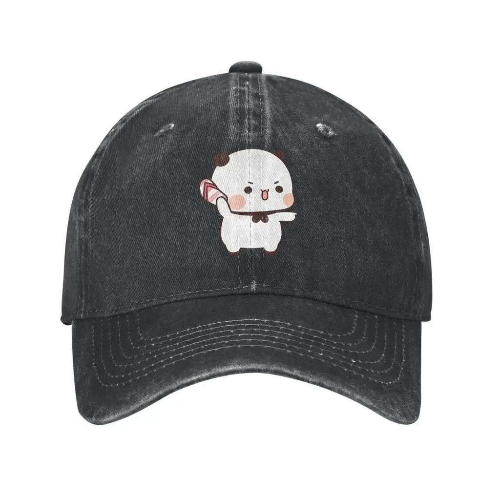 Lovely Bubu Is Throwing Flipflops At Dudu Kawaii demin Trucker Hat Lightweight Mens Cap Baseball Cap For Men