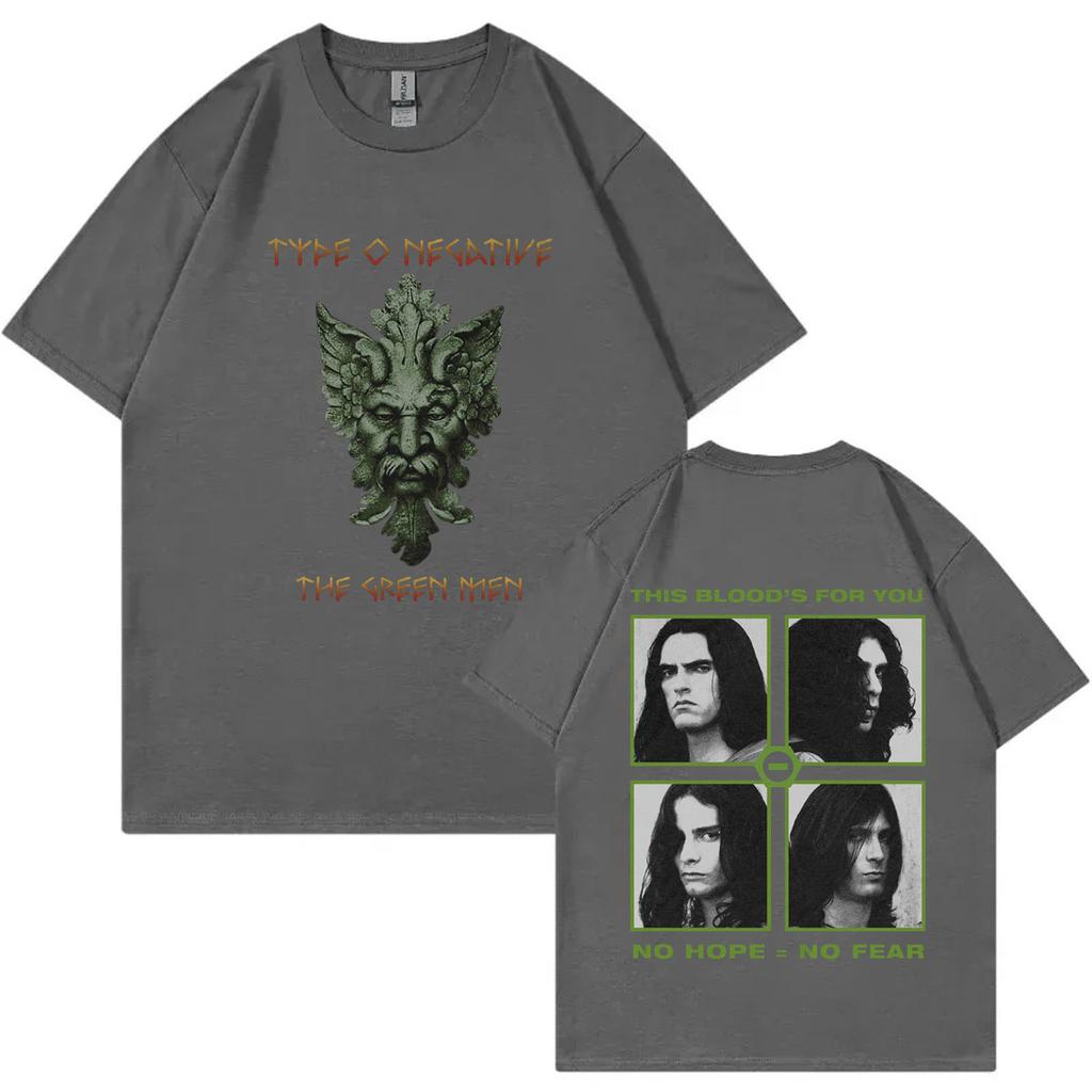 Rock Band Type O Negative Зеленые Унисекс Графические Футболки Готический Метал Оверсайз Футболки Унисекс Женская Мода Винтажная Футболка