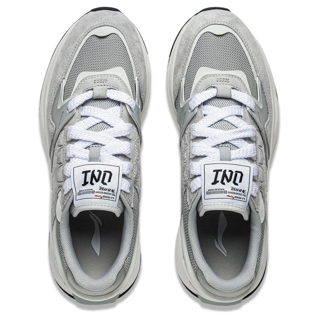 Li Ning 001 Original Aspiration V2 Легкие Повторяющие Удары Низкие Повседневные Кроссовки Мужские Серые AGCV009-2