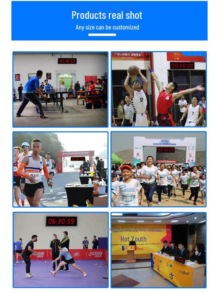 Sports Stopwatch for Marathon, Rock Climbing, Boxing, and Fitness Countdown Timer