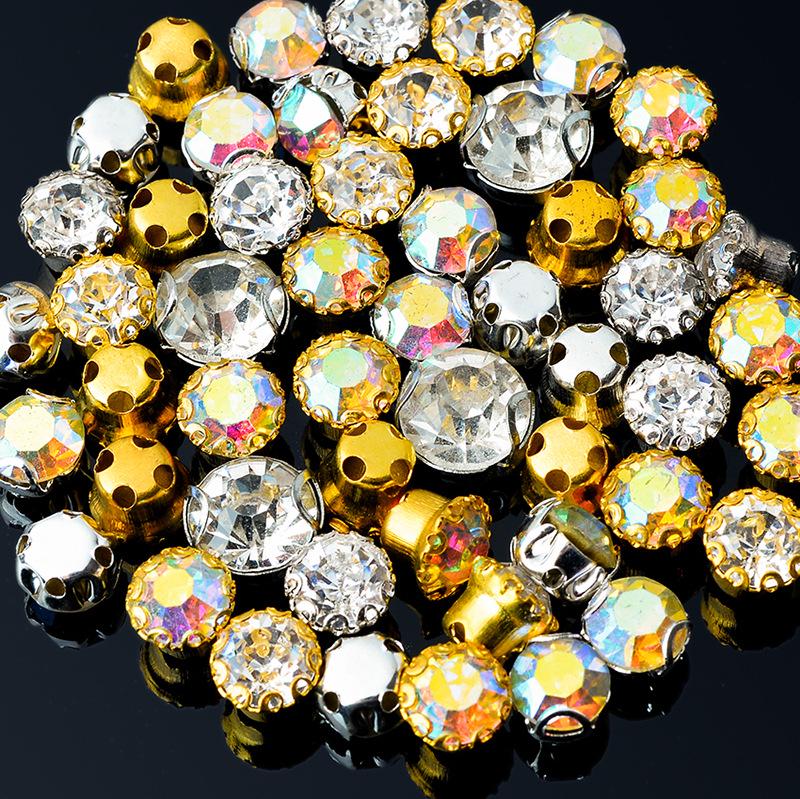 «Красочные хрустальные стеклянные коготь бриллиантовое кружево свадебное платье ювелирные аксессуары своими руками»