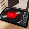 Ретро Виниловый Проигрыватель Ковры Музыкальная Тема Дизайн Бренд Pioneer Текст Life Is Music для Современной Гостиной Декор Кофейных Столиков