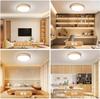 OOWOLF LED Ceiling 10 Tatami Wood Dimmable Remote Control Small Light Bulb Night Sleep Memory 6 To 10 Tatami Mats Ceiling Living Japanese Ceiling Long