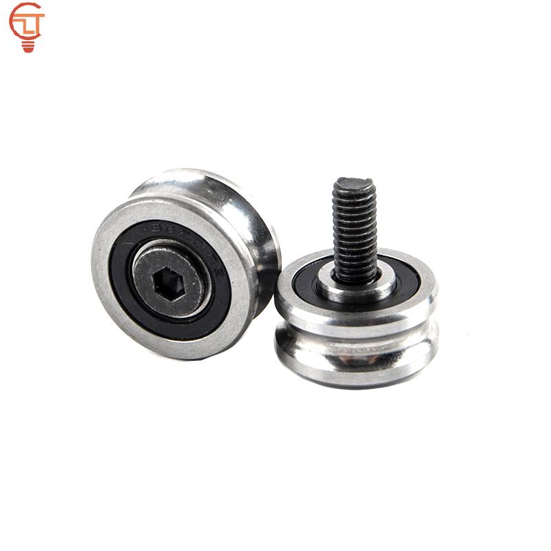 SG15+M5 SG20+M6 SG25+M8 Screw Steel Pulley Ball Bearings Track Guide Roller