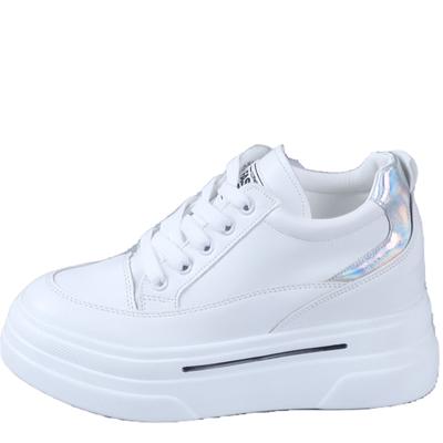 Мода Женская обувь 2024 Новые массивные кроссовки для женщин Вулканизированная обувь Повседневные модные кроссовки на платформе Белый 8 см