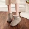Fashion Women Warm Slippers Couples Winter Shoes Soft Plush High Top Female Male Indoor Home Floor Boots Anti-slip Ladies House Slipper