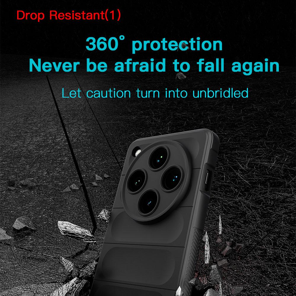 KEYSION Противоударный матовый чехол для OPPO Find X8 Pro 5G Противоскользящий мягкий силиконовый чехол для задней панели телефона OPPO Find X8 Pro