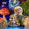 Набор 3D лазерных золотых стикеров «Мо Мо Ледяной Кристалл» - Серия «Страна Чудес» Ретро Декор для Журнала Пейзажи.