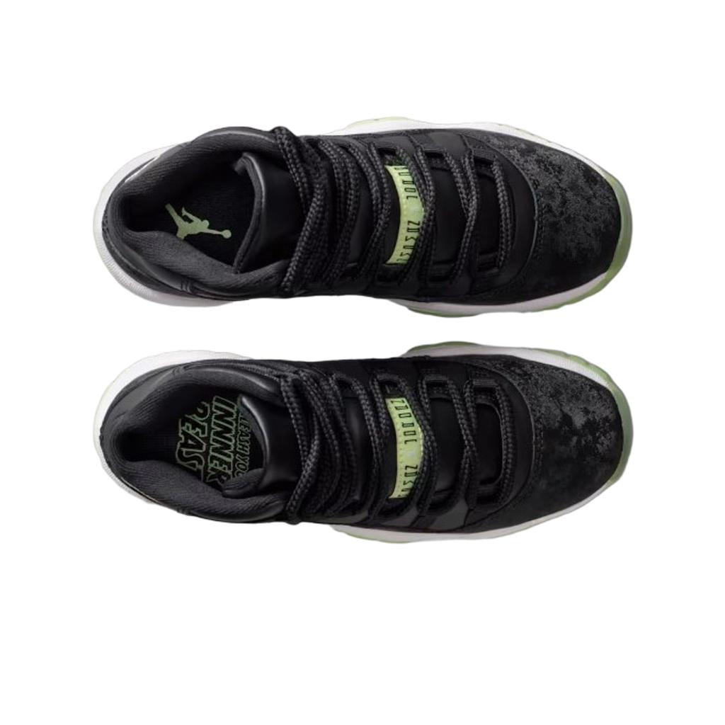 Jordan Air  11 Удобные Универсальные Нескользящие Прочные Высокие Детские Баскетбольные Кроссовки Детские кроссовки Черные IB1378-001