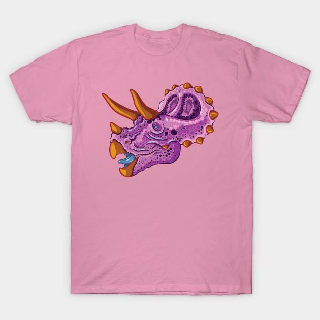 T Shirt Women Triceratops Grape Harajuku Print Kawaii Tshirt Summer Short Sleeve Female T-Shirt Top Tee