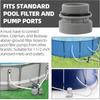 40mm to 1 1/2" Pool Pump Hose Adaptor Plastic Filter Port  Adaptor Pump Replacement  Fit for Intex