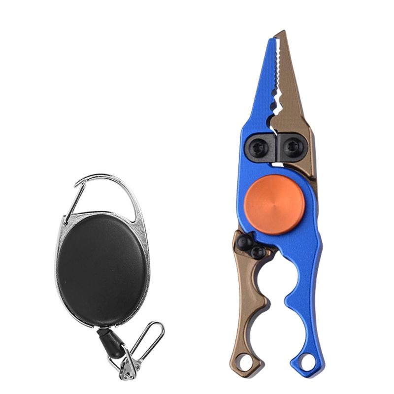 Зажимы для рыбы Захват для рыбы Рыболовные Контроллеры для рыбы Инструмент-плоскогубцы Захват для рыбы Съемник крючков Складные плоскогубцы для рыбалки