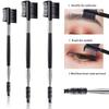 Double Ended Makeup Tool Stainless Steel Eyebrow Comb Eyelash Brush Makeup Brushes Eyebrow  Brush