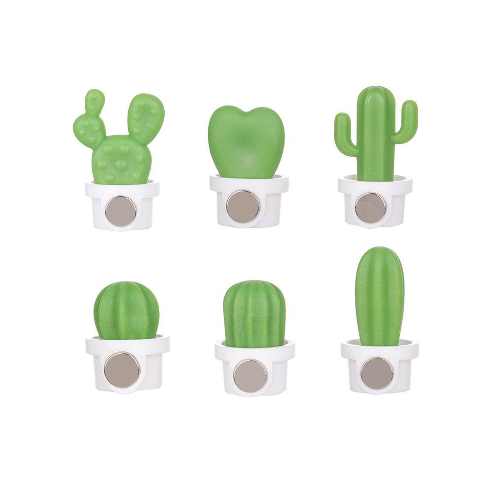 Room Message Board Magnetic Stickers Refrigerator Magnet Succulent Potted Miniature Cactus Bonsai
